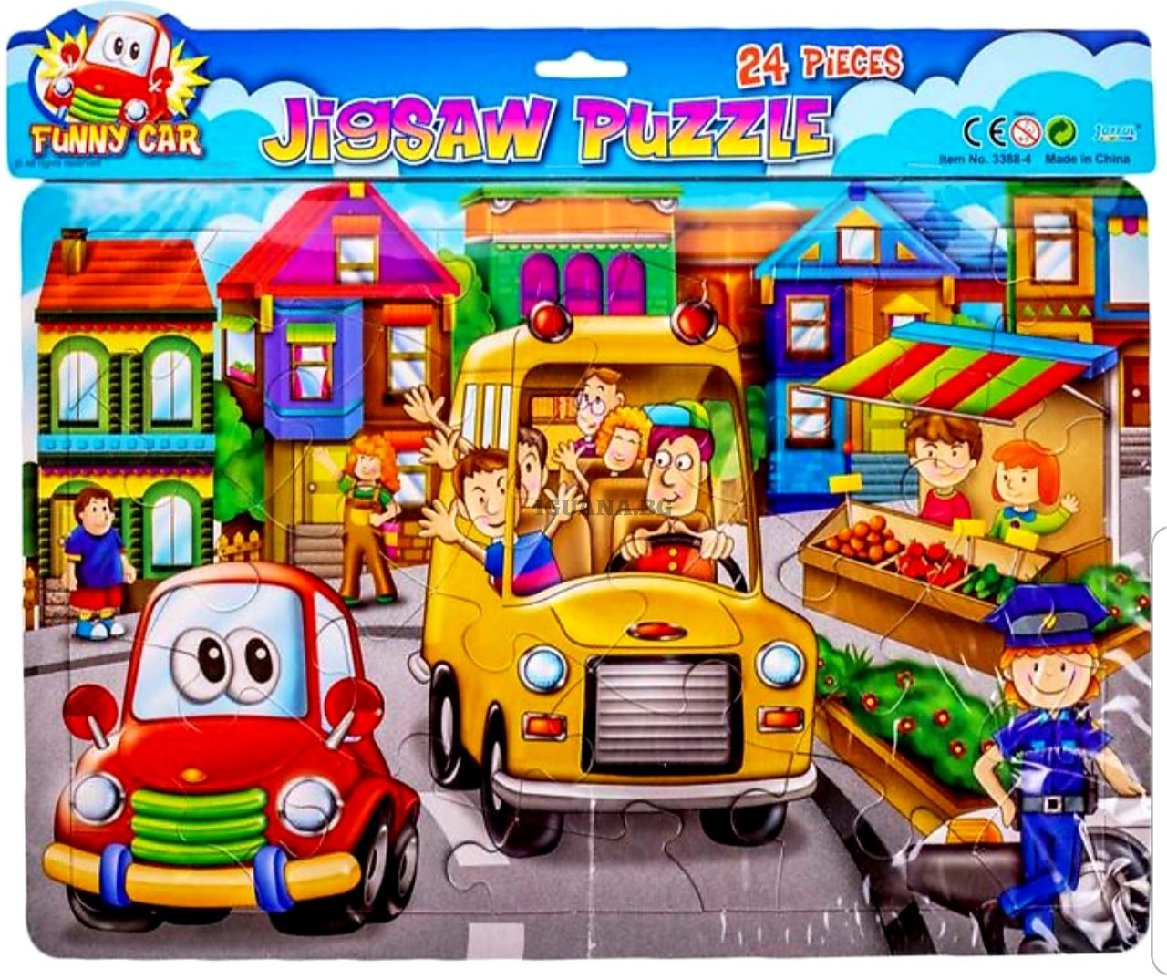 Детски пъзел 24 части, Колички