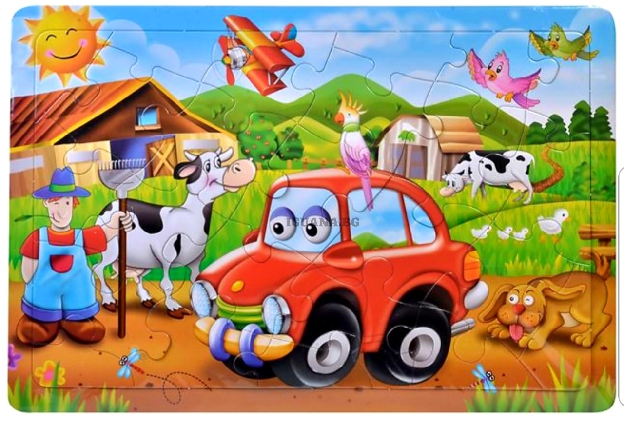 Детски пъзел 24 части, Ферма
