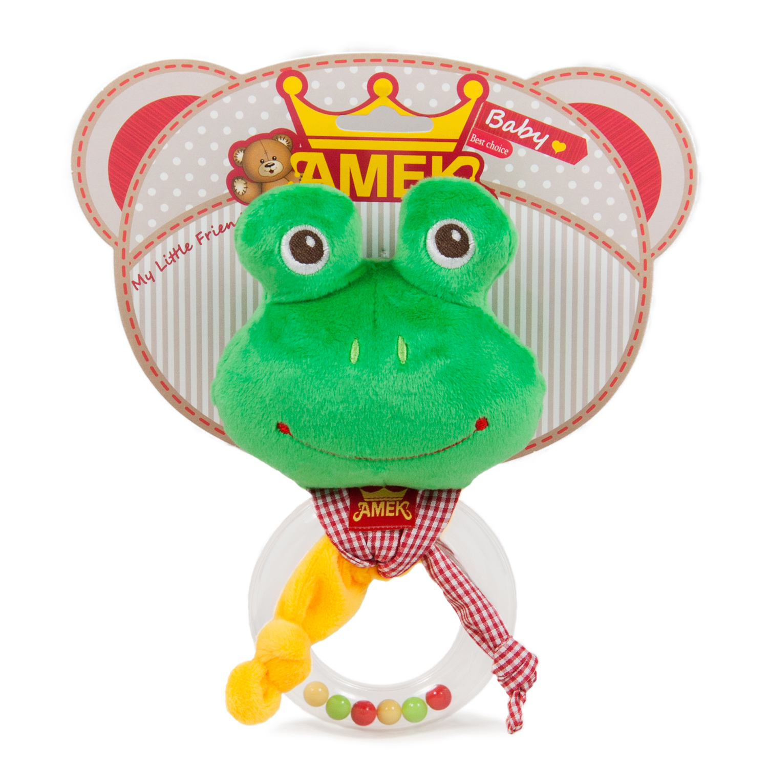 Бебешка дрънкалка жабче 18 см