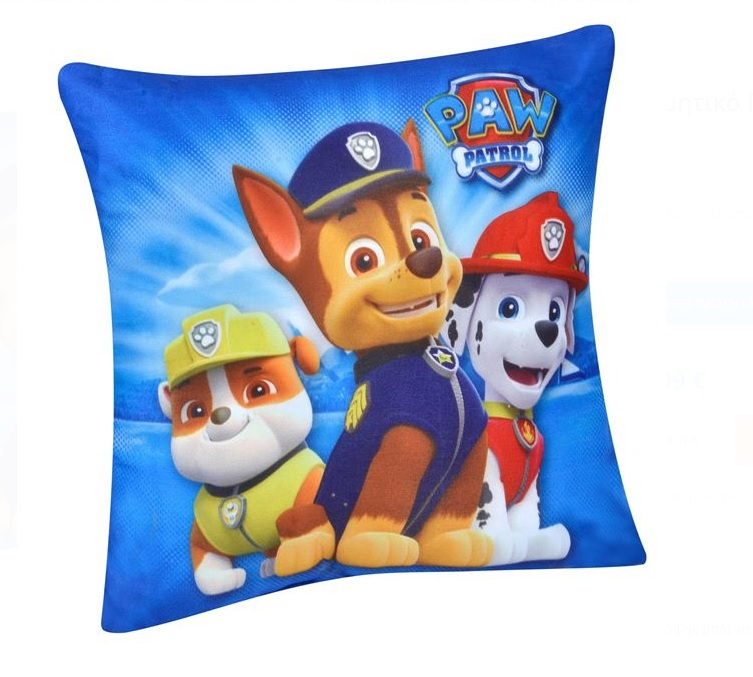 Детска декоративна възглавничка Paw Patrol, Пес Патрул, 30х30см