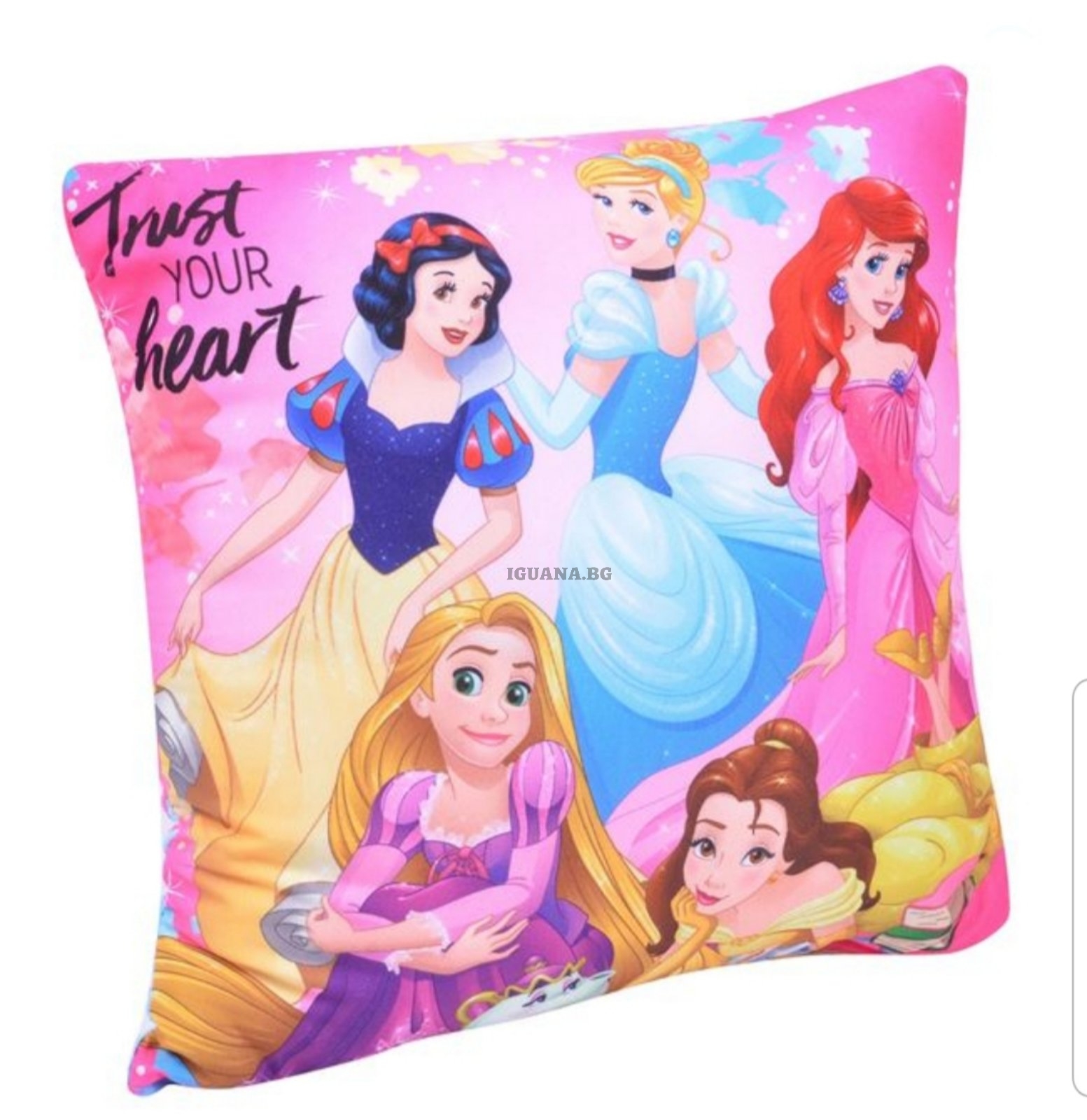 Детска декоративна възглавничка ПРИНЦЕСИТЕ 30х30см