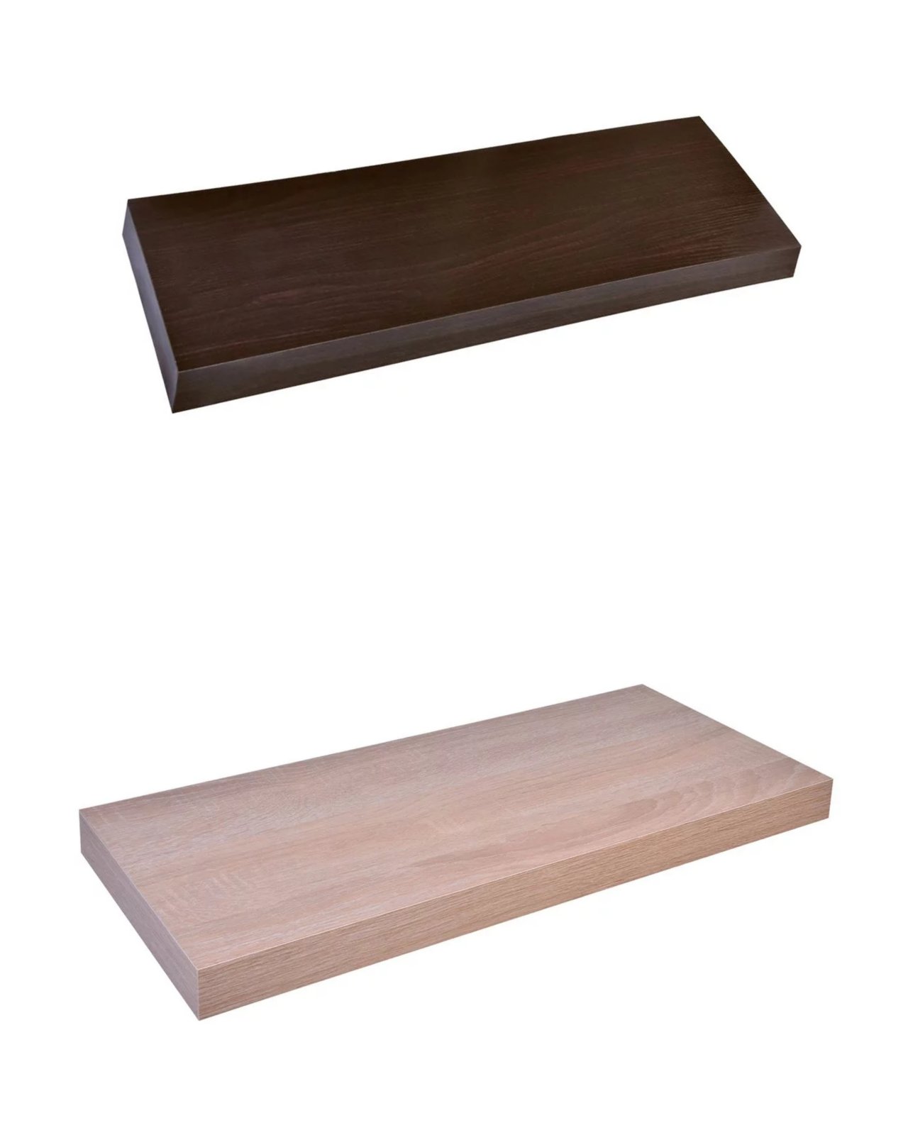 Рафт за монтаж на стена, MDF, два цвята, 80x23.5x3.8см