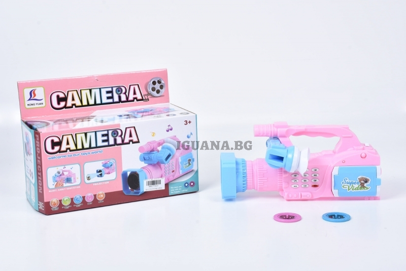 Камера с прожектор със звук и светлини