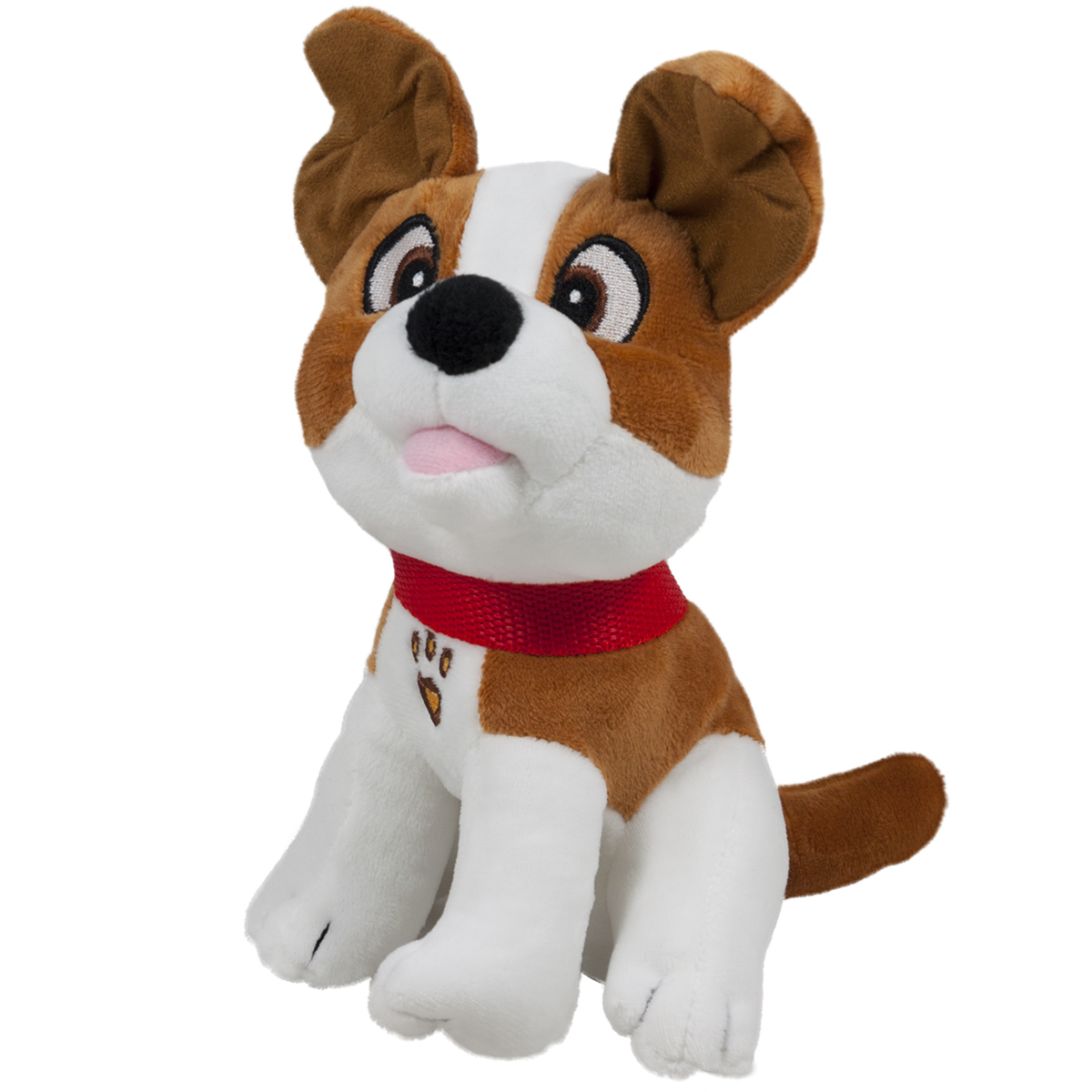 Куче с червена каишка Кафяв 18см