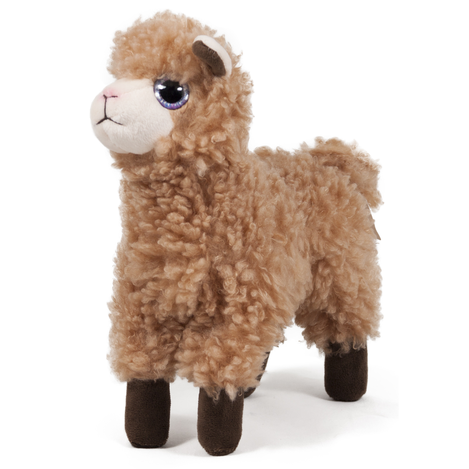 Плюшена лама Светло кафяв 24см