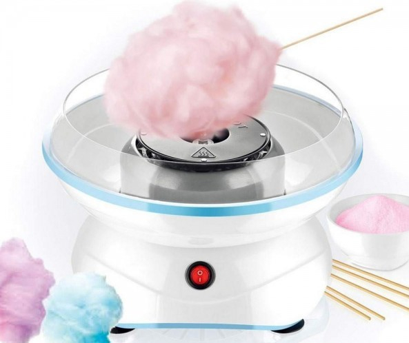 Машина за захарен памук 400W с клечки и лъжица