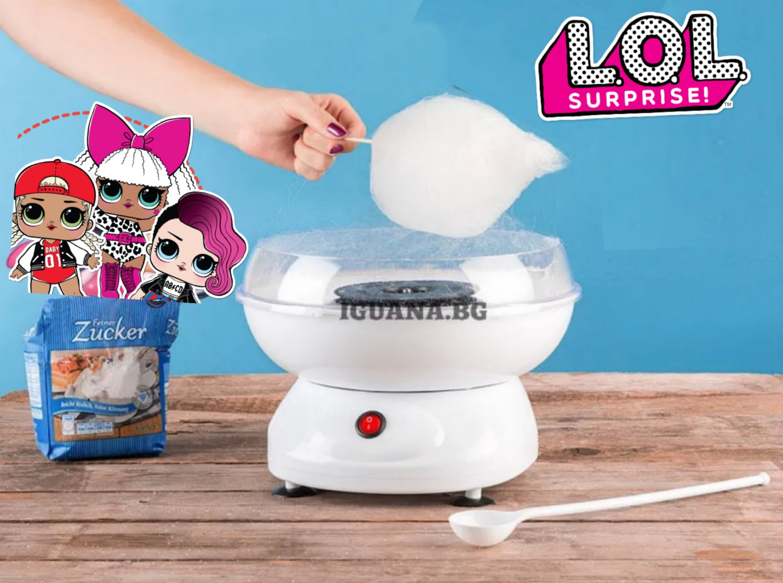 Машина за захарен памук 520W Лол L.O.L. Surprise!