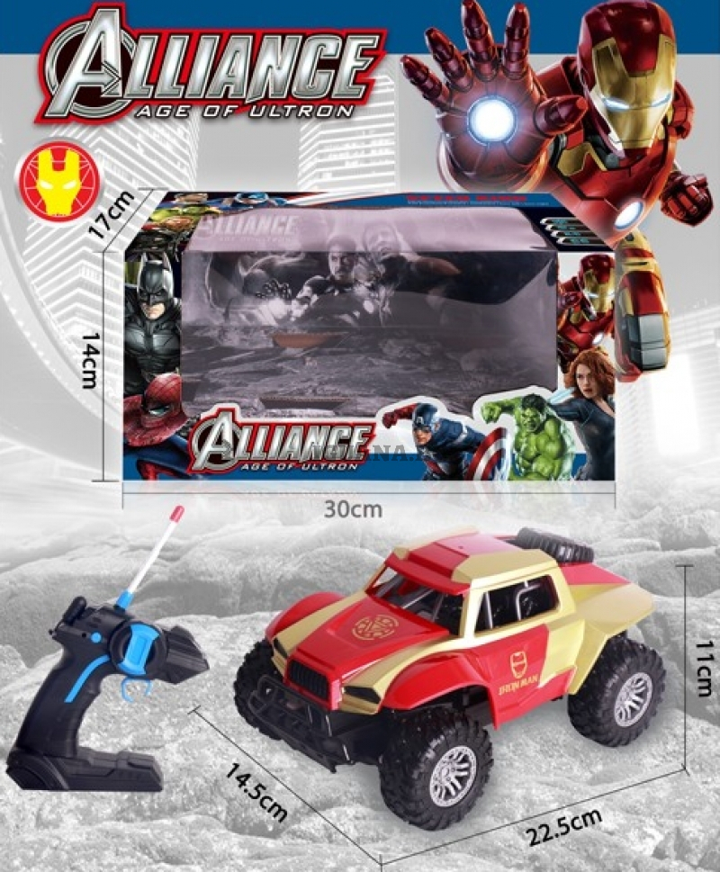 Джип ЖЕЛЕЗНИЯ СУПЕРГЕРОЙ с радиоконтрол