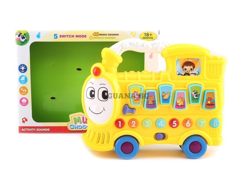 Бебешко пиано Влакче със звук и светлини