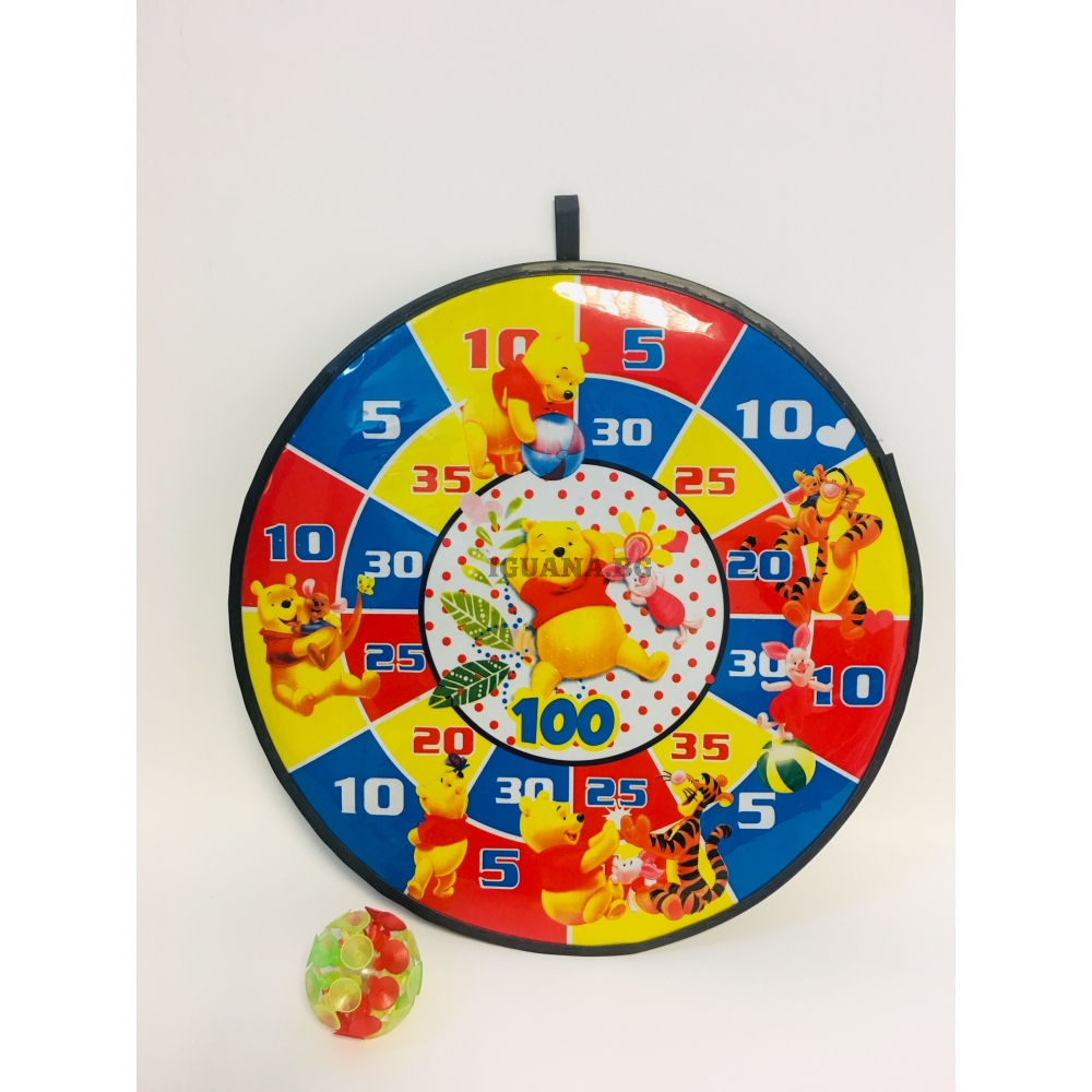 Дартс с лепяща топка МЕЧО ПУХ 35.5см