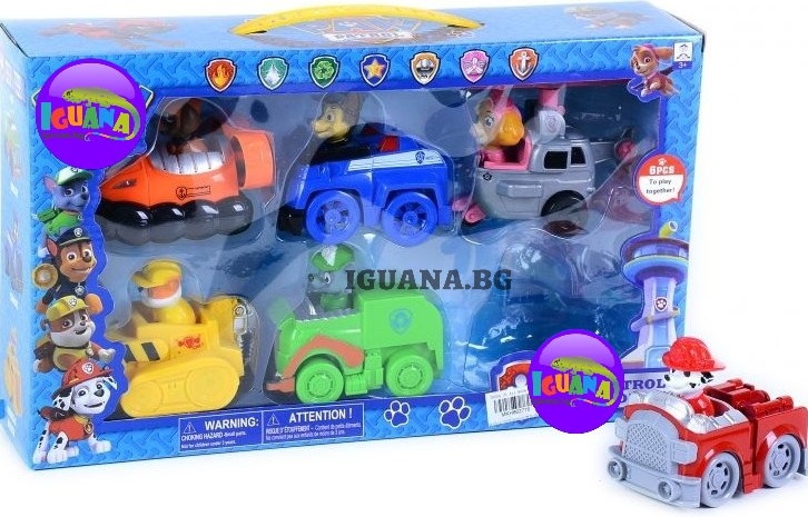 Комплект колички / 6 колички с кученца