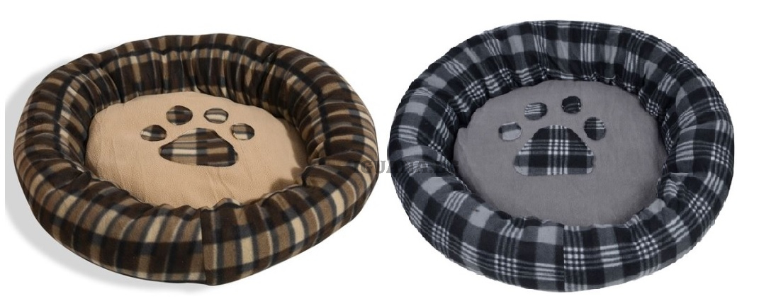 Кръгло легло за куче, два цвята. 60см