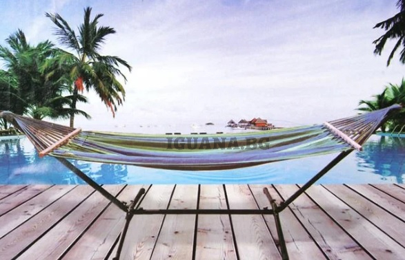 Стойка за хамак, метална, 300х96х105см, до 100кг