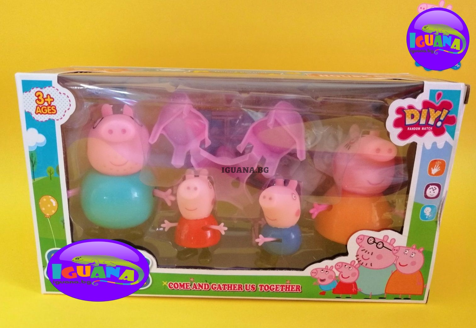 Комплект 4 фигурки ПРАСЕНЦА с масичка, столчета и аксесоари