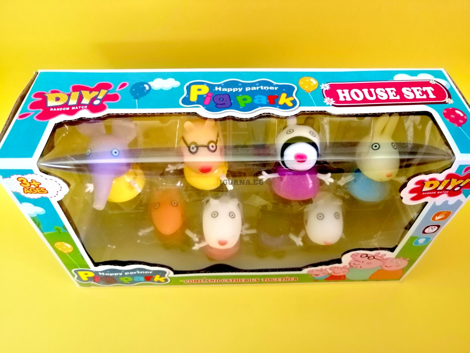 Комплект 8 фигурки ПРАСЕНЦЕТО и приятели