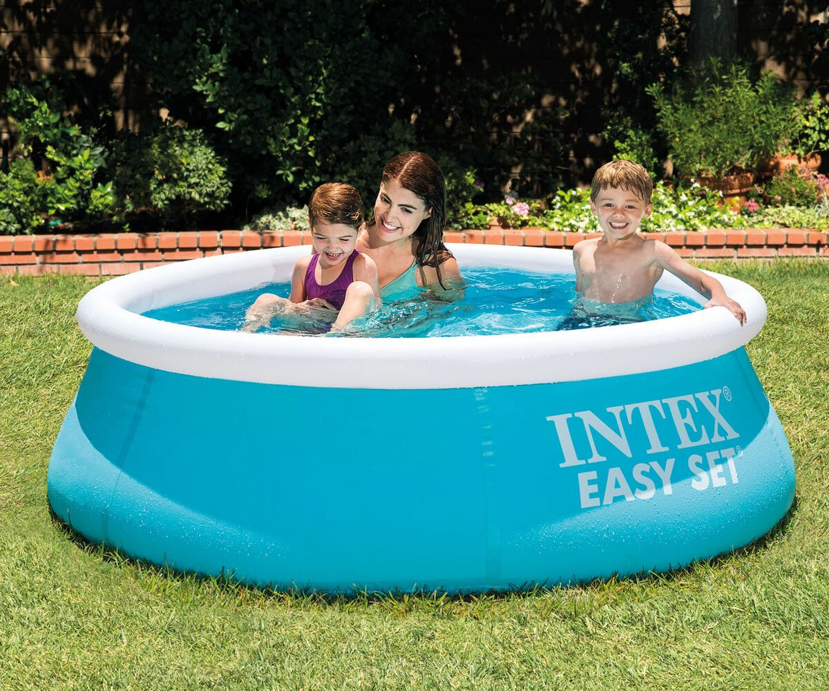 Надуваем басейн INTEX Easy Set 183x51cm
