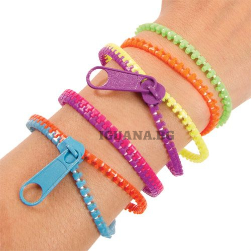 ПРОМО комплект 3 броя Гривни цип, Bracelet Zipper, Fidget toys