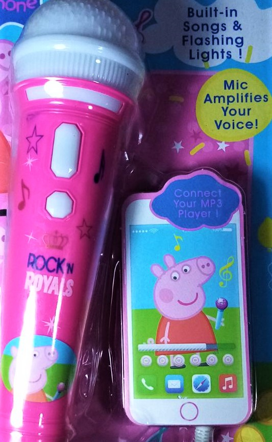 Светещ Микрофон с mp3 жак за телефон, ПРАСЕНЦЕ