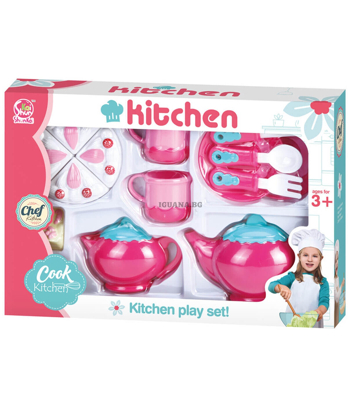 Детски чаен комплект с торта