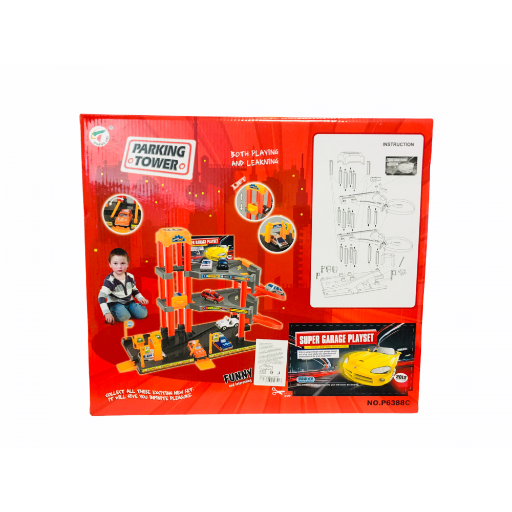 Паркинг-кула на 3 нива с 3 коли и асансьор тип конструктор