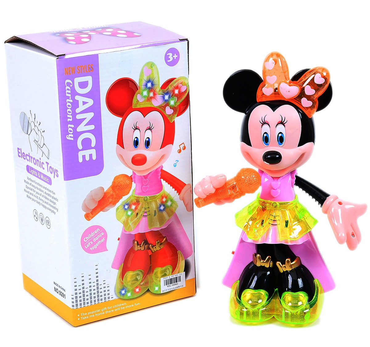 Танцуващо Мишле с 3D светлинни ефекти, ЗВУК и въртеливи движения