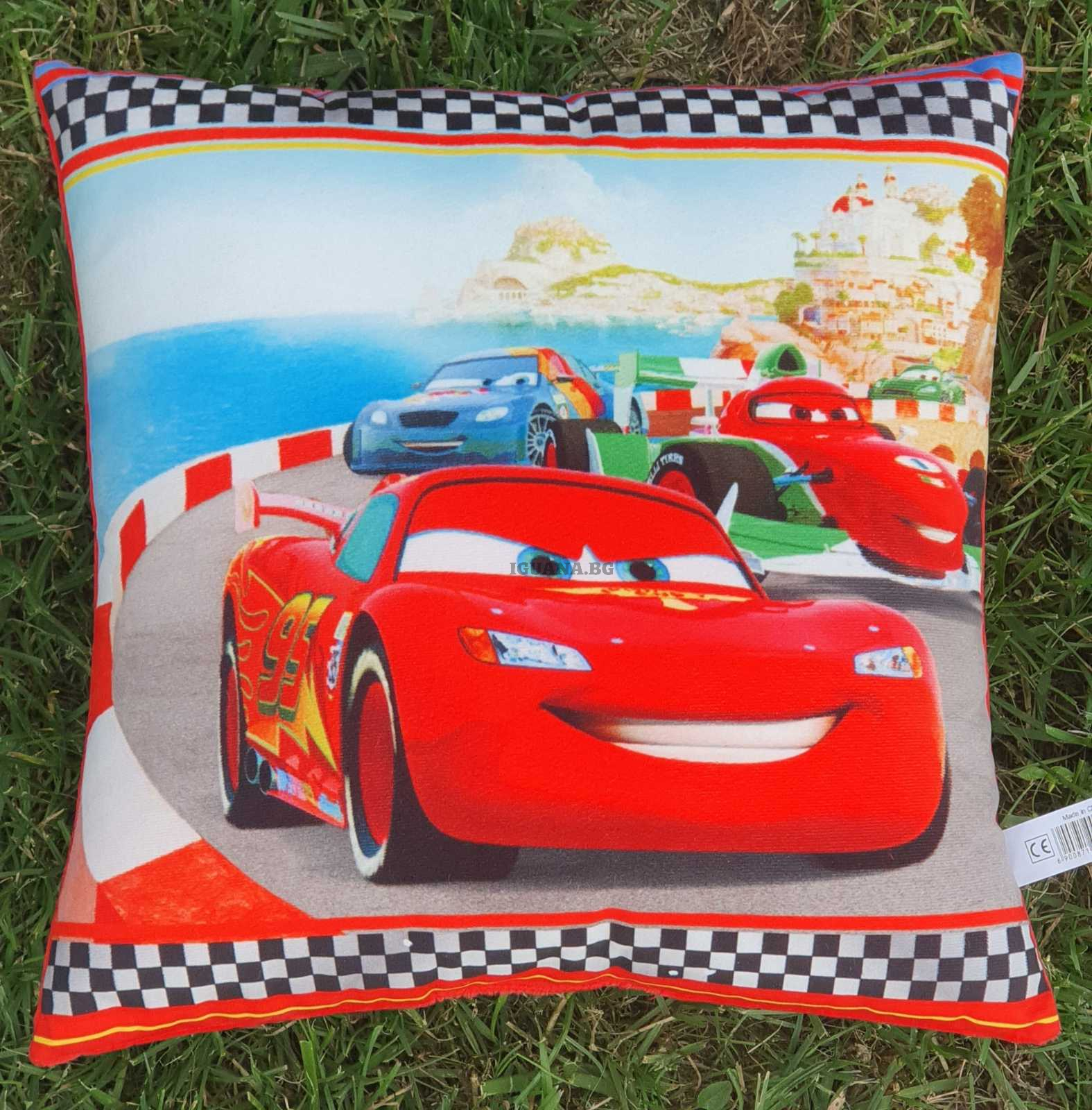 Детска декоративна възглавничка КОЛИТЕ / червена 30х30см