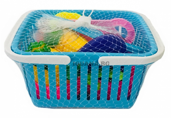 Кошница с Зеленчуци и Продукти 4 цвята