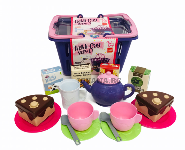 Кошница за Пикник с Чаши , Чайник и още много