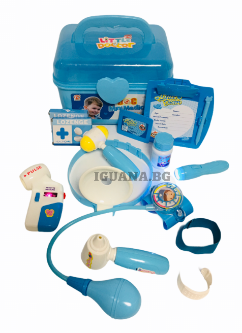 Докторско Куфарче / Сандъче със Светещ Апарат за кръвно