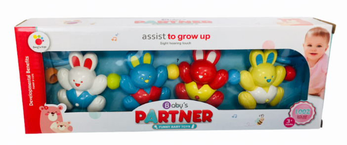 Бебешка Дрънкалка за Количка Зайче , Мече , Палячо , EC031854 / EC029934 / EC029932