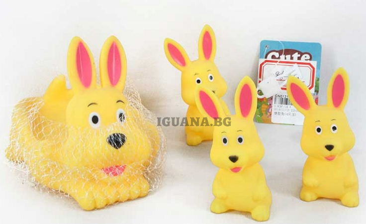 Бебешки / Детски Гумени Зайчета за Баня