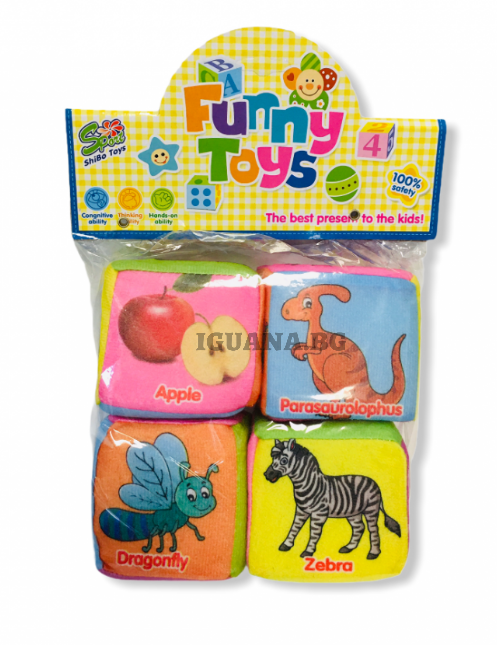 Комплект Меки Кубчета 4бр. на Английски