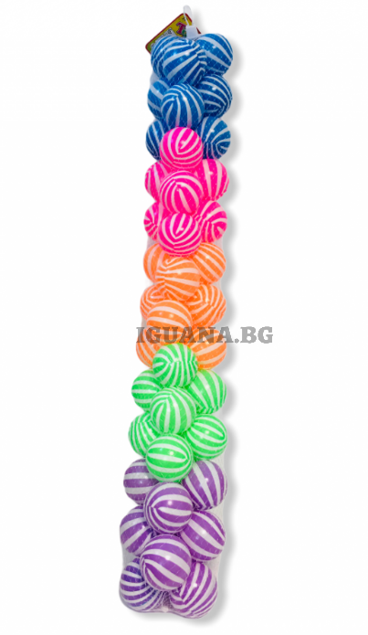 Комплект цветни топки 6.5см PVC, 50броя, топчета за игра и детски кът