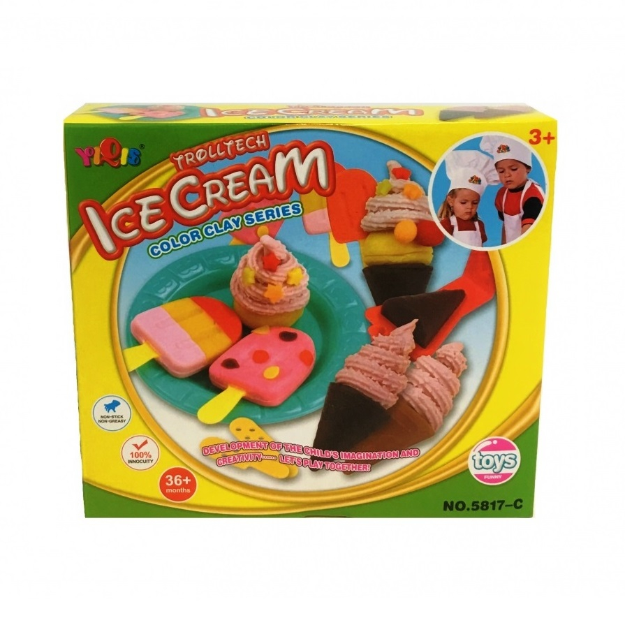 Комплект Моделин за Сладолед 5бр. моделин + аксесоари
