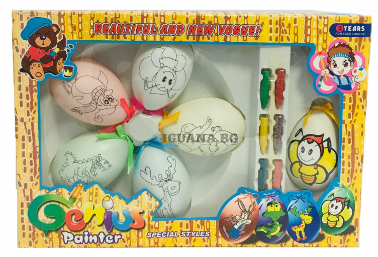 Комплект Яйца за Рисуване 5бр.