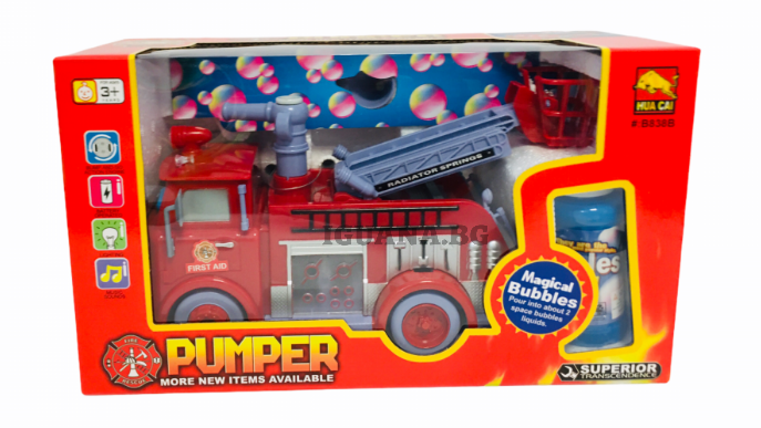 Пожарна със Сапунени Балончета / Звук , Светлини , Движение