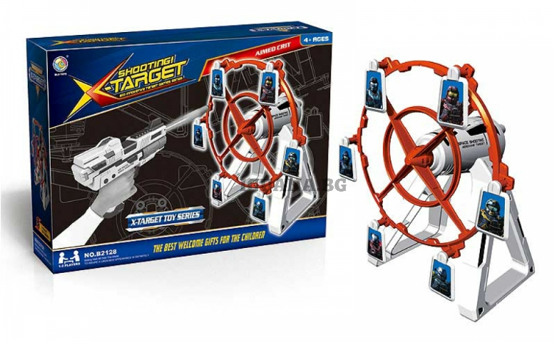 Комплект Въртяща Мишена за Пистолет / Музикална