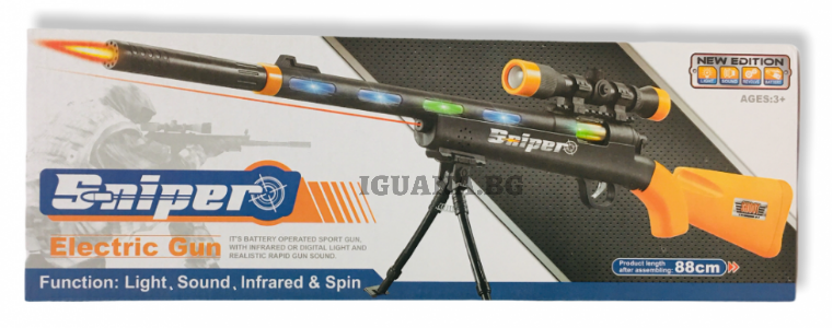 Детка Пушка Звук / Светлини 88см