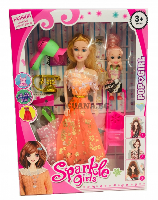 Комплект Кукла с Бебе / Количка / Аксесоари