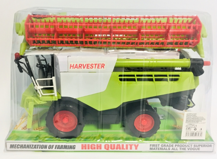 ГОЛЯМ Комбайн с хедер Реалистична детска селскостопанска машина, инерционна комбайна