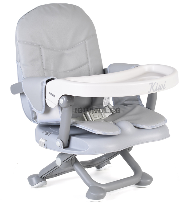 Детски/Бебешки Стол за Хранене ПОВДИГАЩ KIWI СИВ