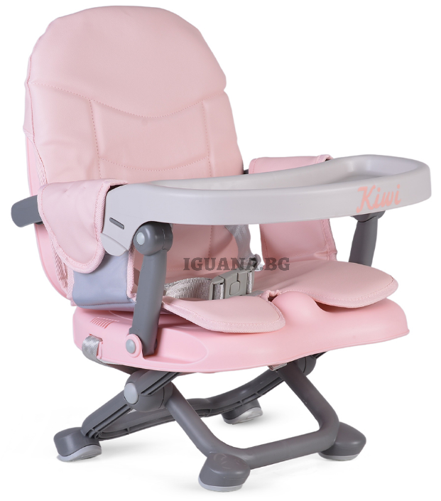 Детски/Бебешки Стол за Хранене ПОВДИГАЩ KIWI РОЗОВ