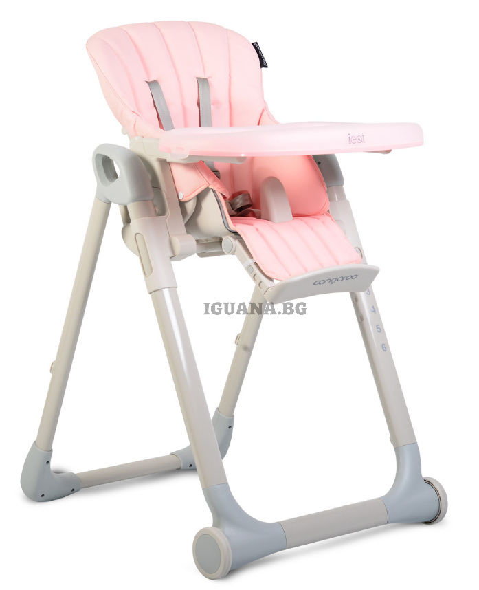 Детски/Бебешки Стол за Хранене I EAT РОЗОВ