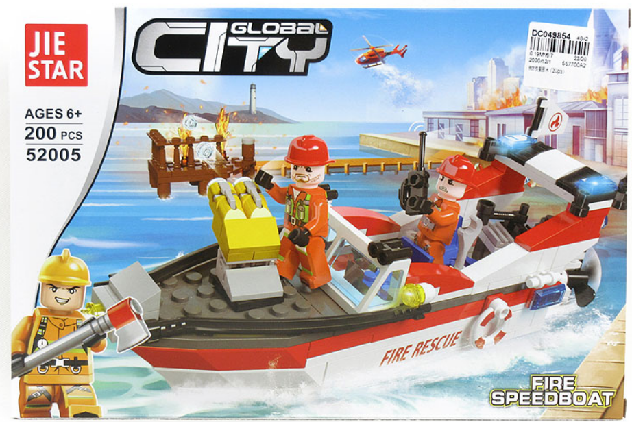 Конструктор пожарна лодка 200 части