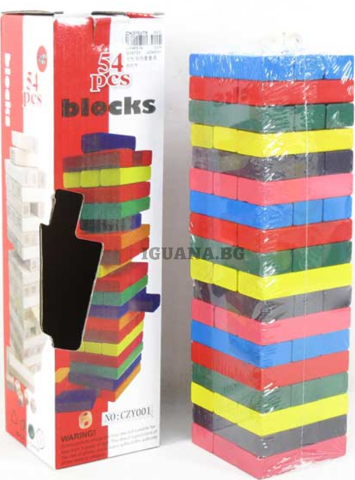 Игра с Конструктор Тухлички Цветни