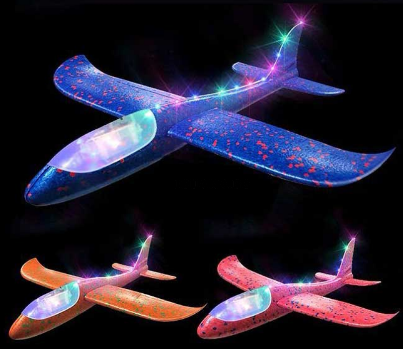 Детски Светещ Самолет от Стиропор