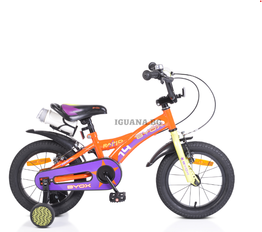 Детски ВЕЛОСИПЕД 14" RAPID ОРАНЖЕВ