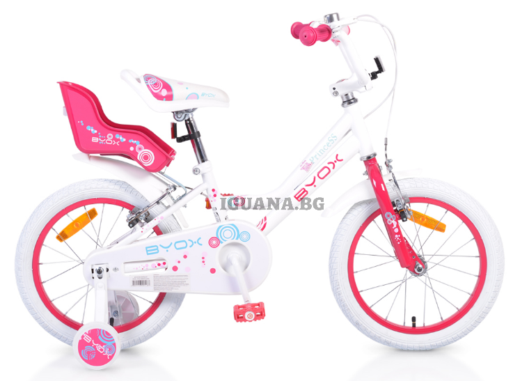 Детски ВЕЛОСИПЕД 16" LITTLE PRINCESS БЯЛ