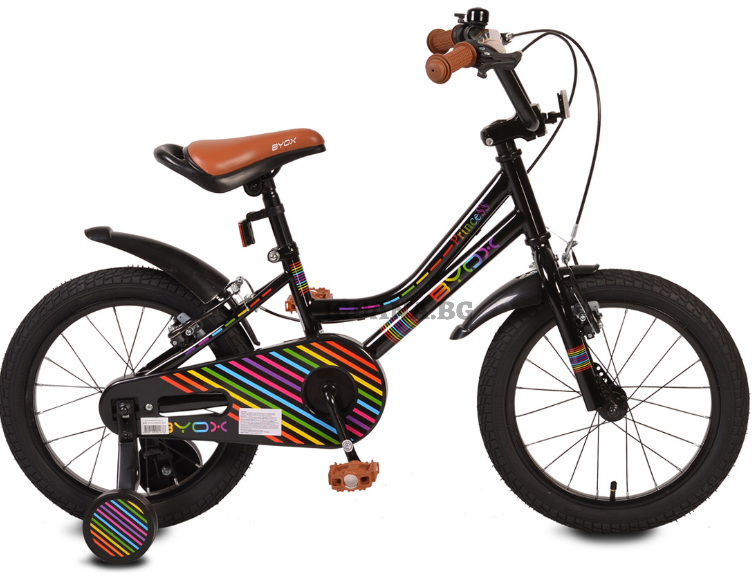 Детски ВЕЛОСИПЕД 16" LITTLE PRINCESS ЧЕРЕН