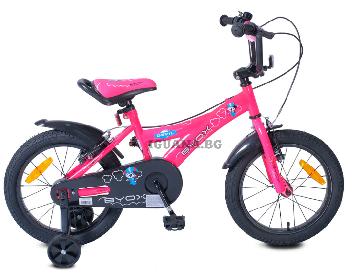 Детски ВЕЛОСИПЕД 16" DEVIL РОЗОВ